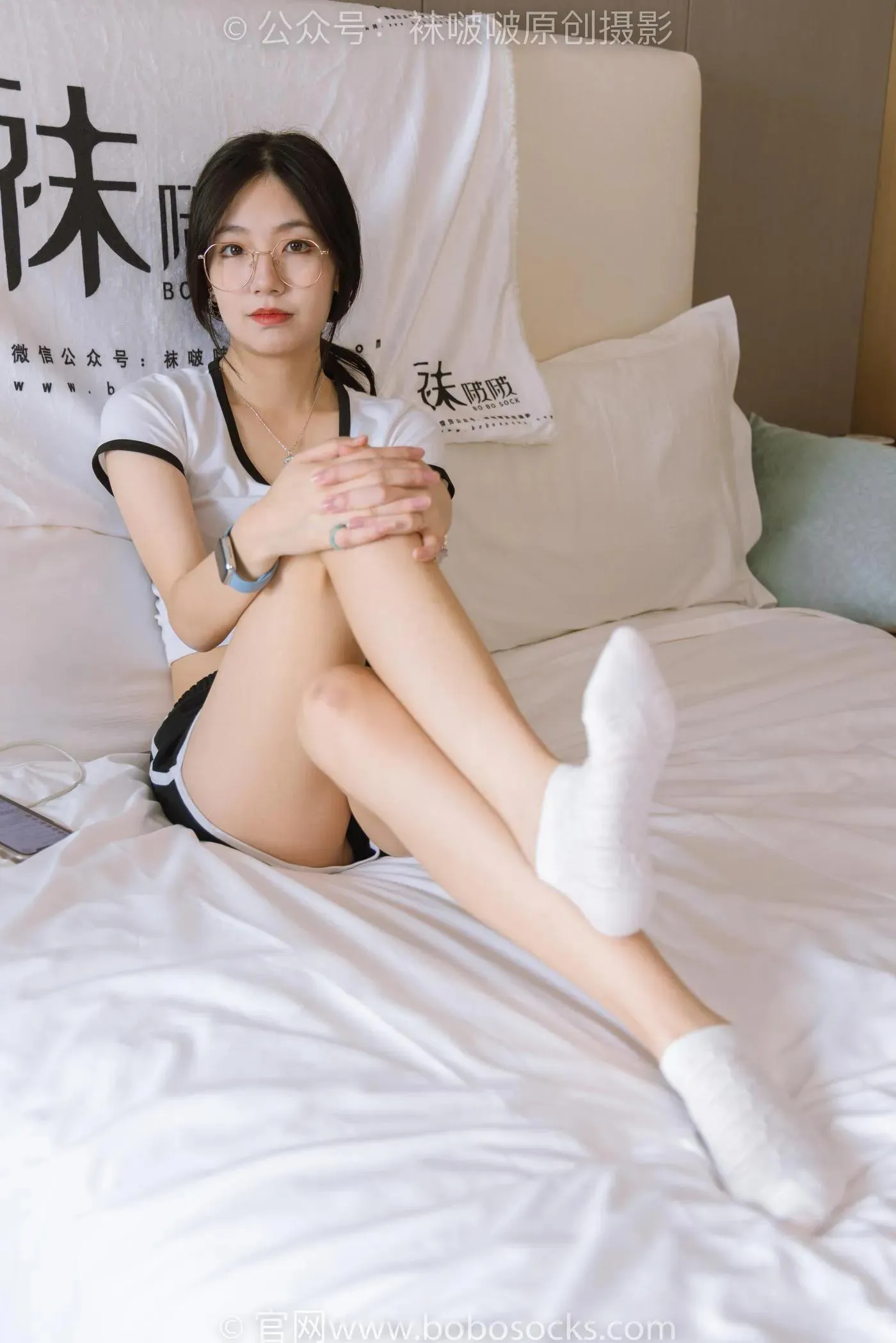 [BoBoSocks袜啵啵]NO.189 小甜豆-贝壳头板鞋、白棉袜、裸足 [169P]插图7